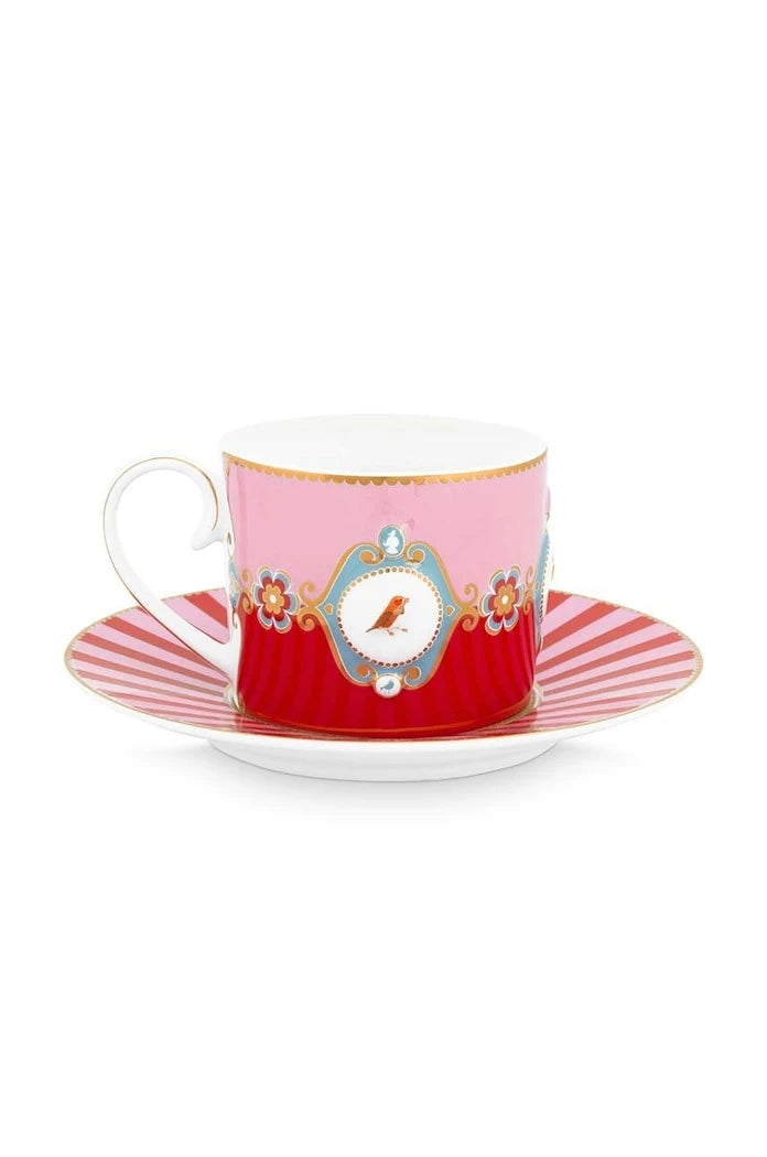 Pip Studio Love Birds Medalli 200 ml Fincan ve Tabağı