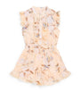 Zimmermann Kids Cotton Crochet-Trim Cascadian Frill Playsuit (2-12 Years)