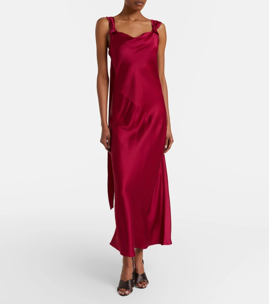 Max Mara - Crêpe satin maxi dress