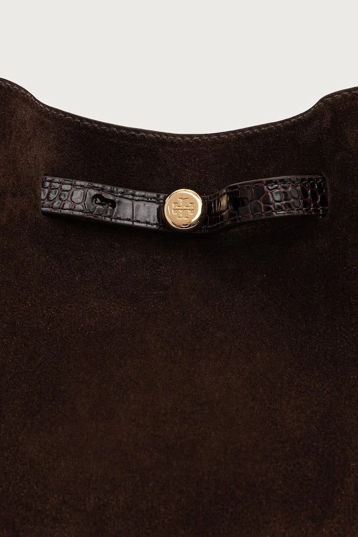 Tory Burch kadın süet tote çanta Romy