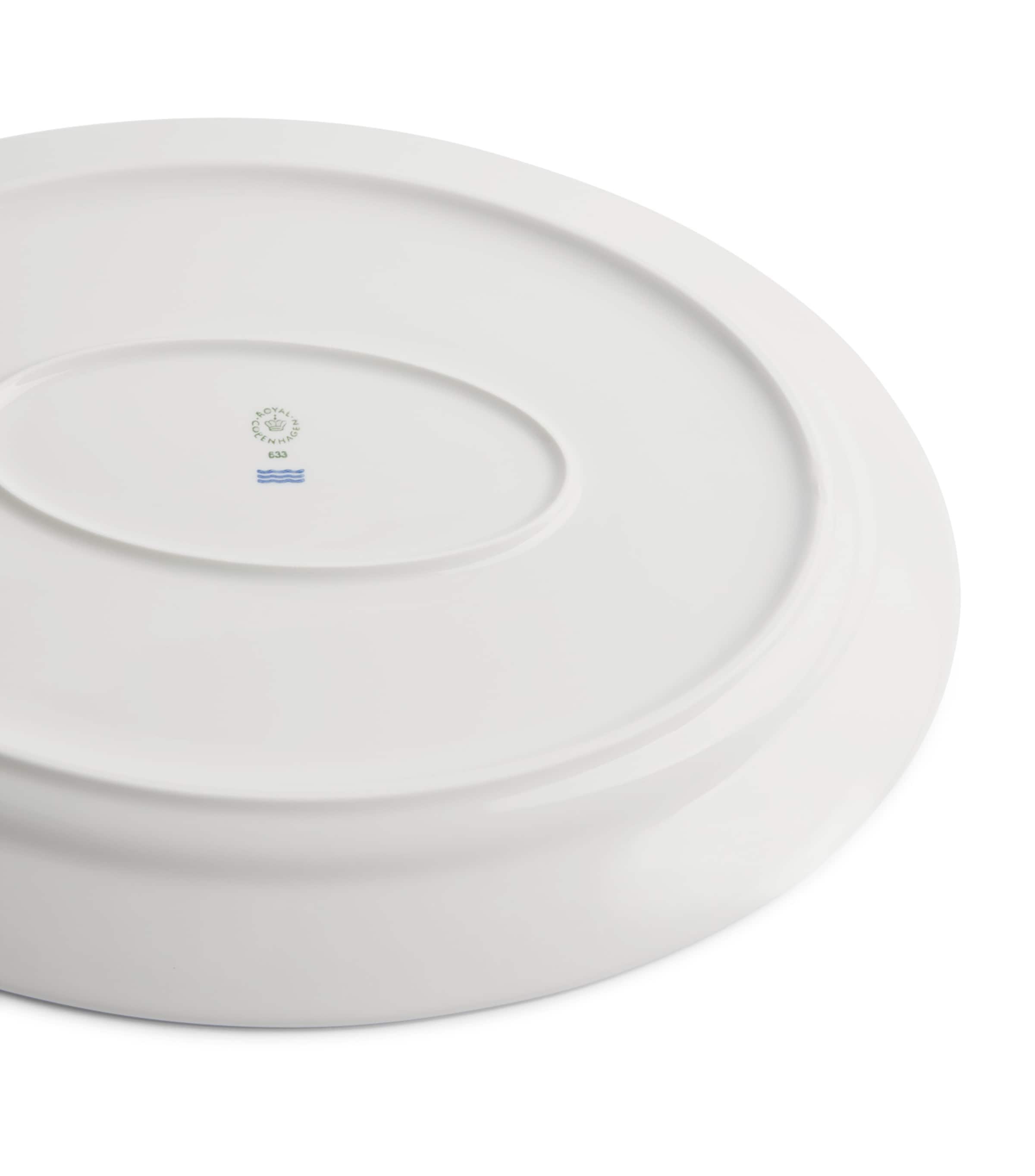 Royal Copenhagen White Fluted Oval Dish (34cm x 27.5cm)