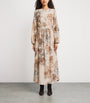 Silk Printed Maxi Dress VISONE
