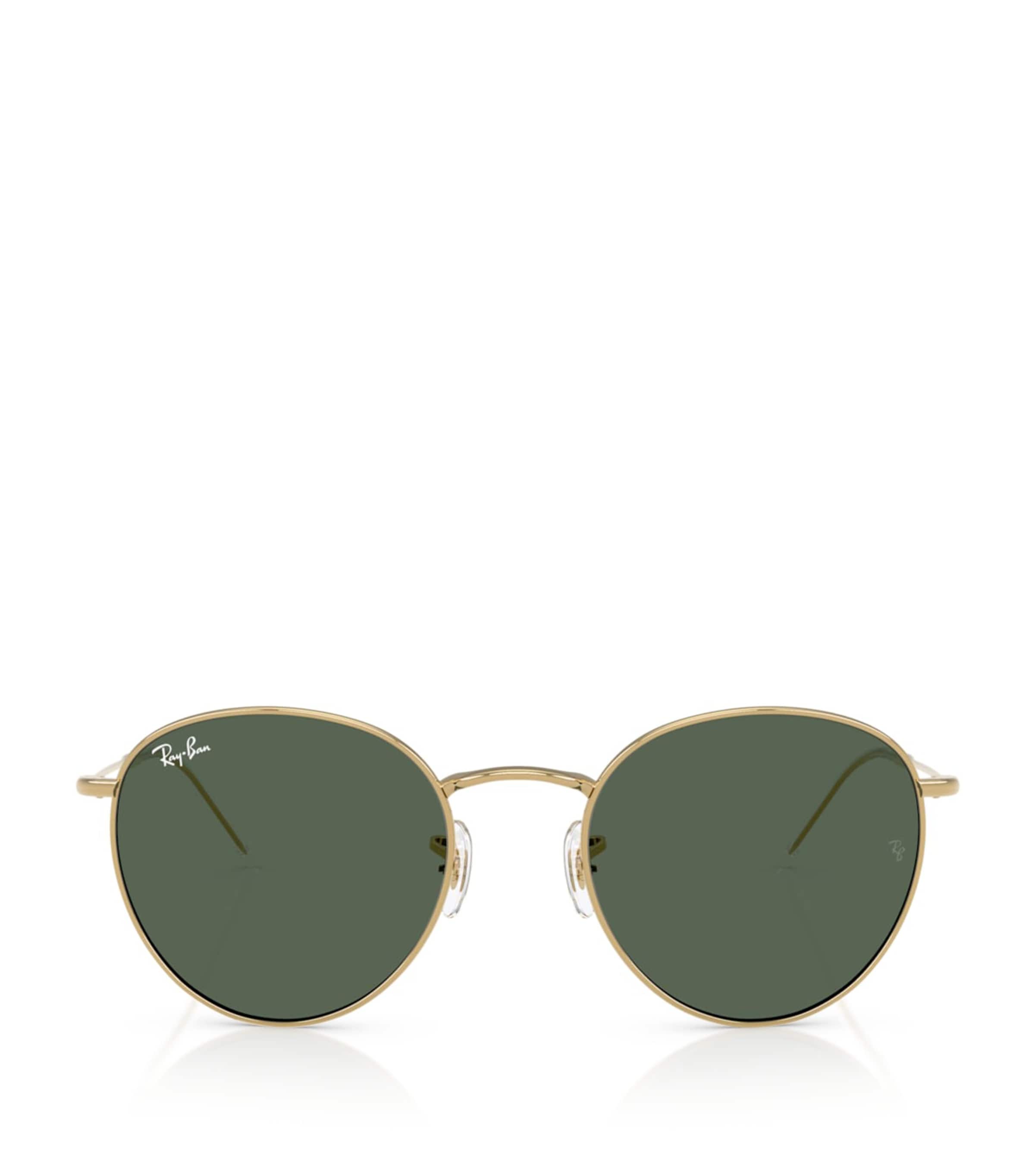 Ray-Ban Gold RBR0103S Round Reverse Sunglasses