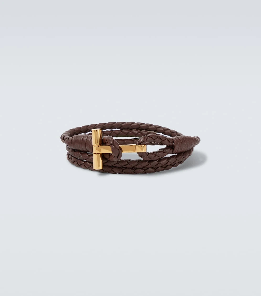 Tom Ford - T braided leather bracelet