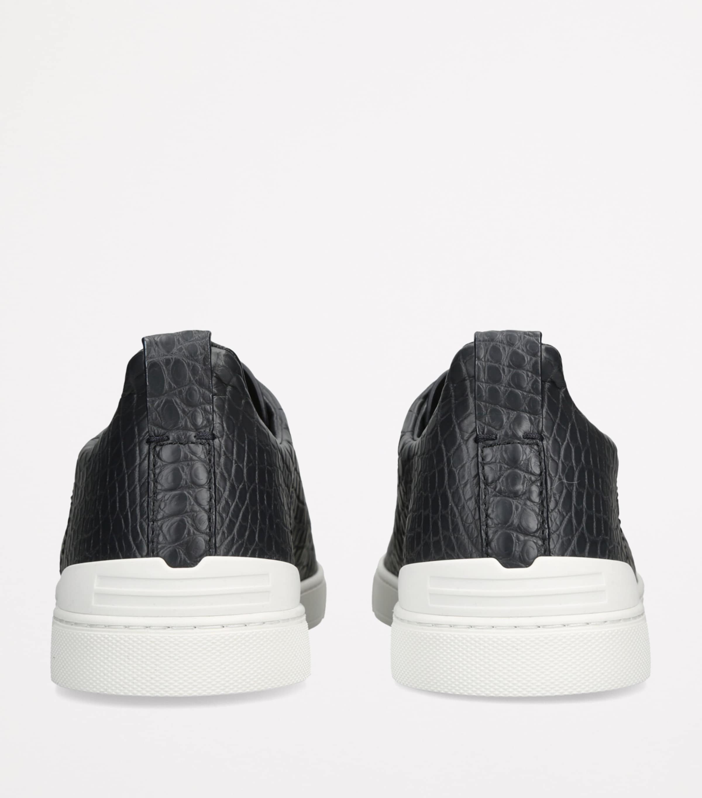 Crocodile Leather Triple Stitch SECONDSKIN Sneakers