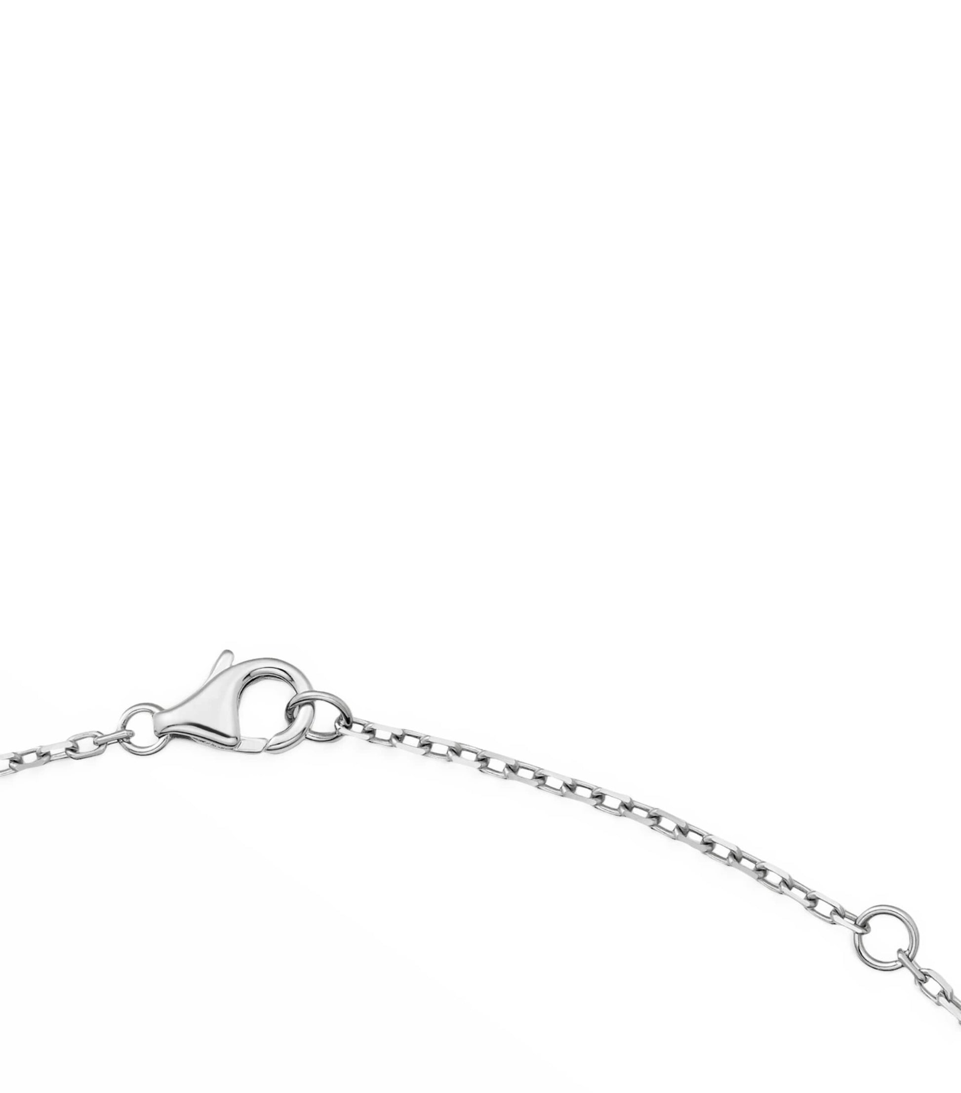 White Gold Interlocking LOVE Necklace