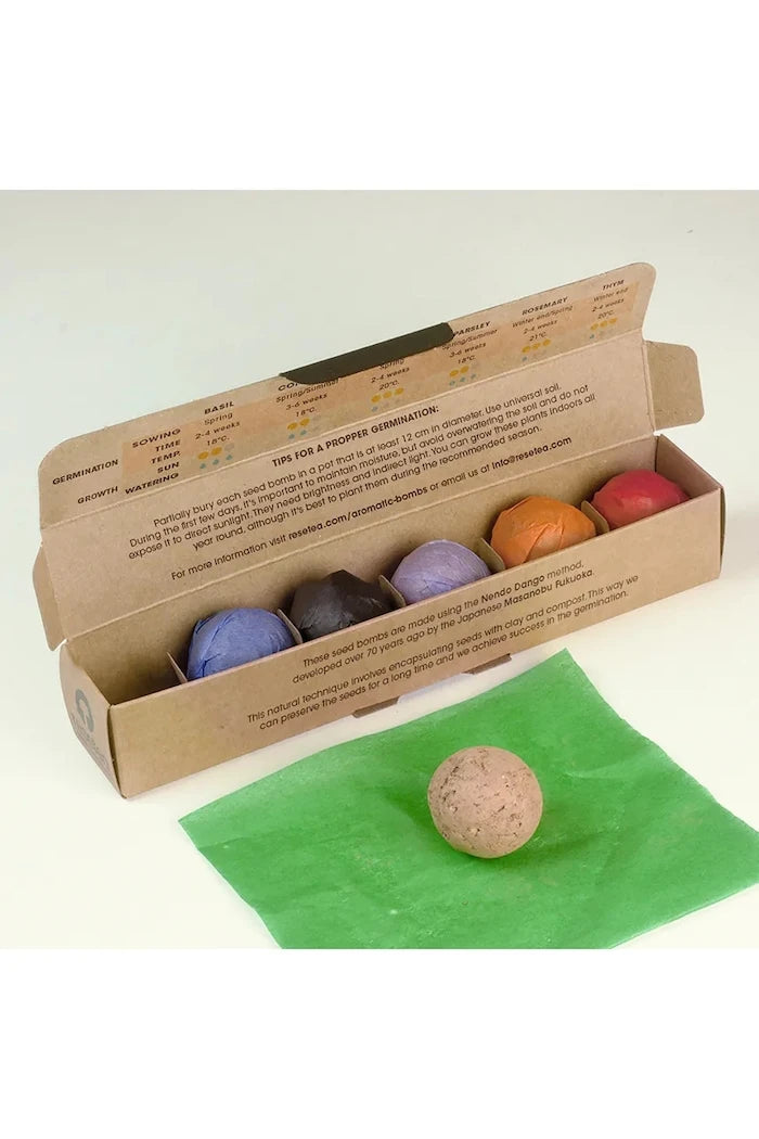 RESETEA Herb Bombs Bitki Yetiştirme Seti 19,5 x 3,3 x 3,3 cm