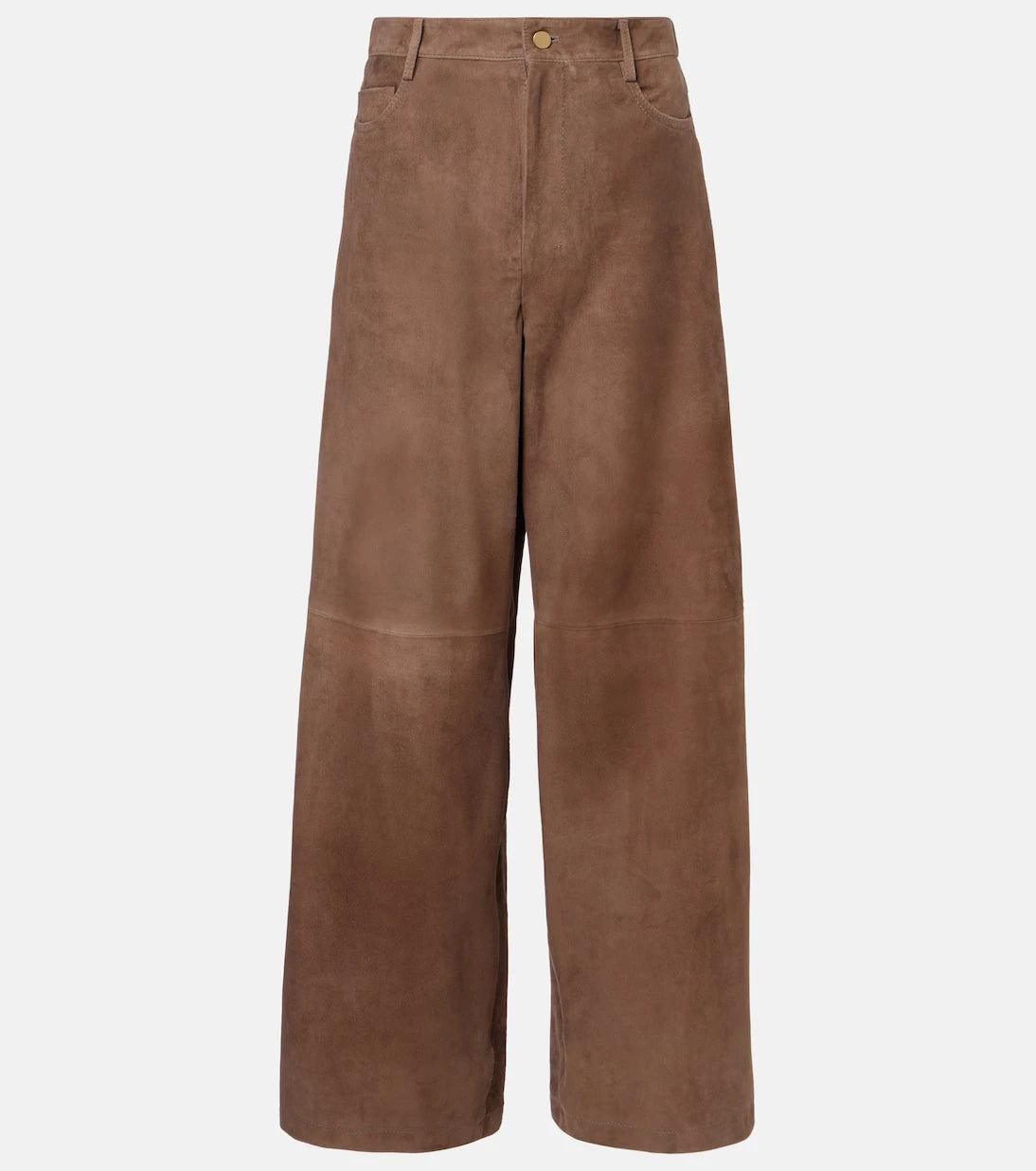 'S Max Mara - Fulmine suede wide-leg pants