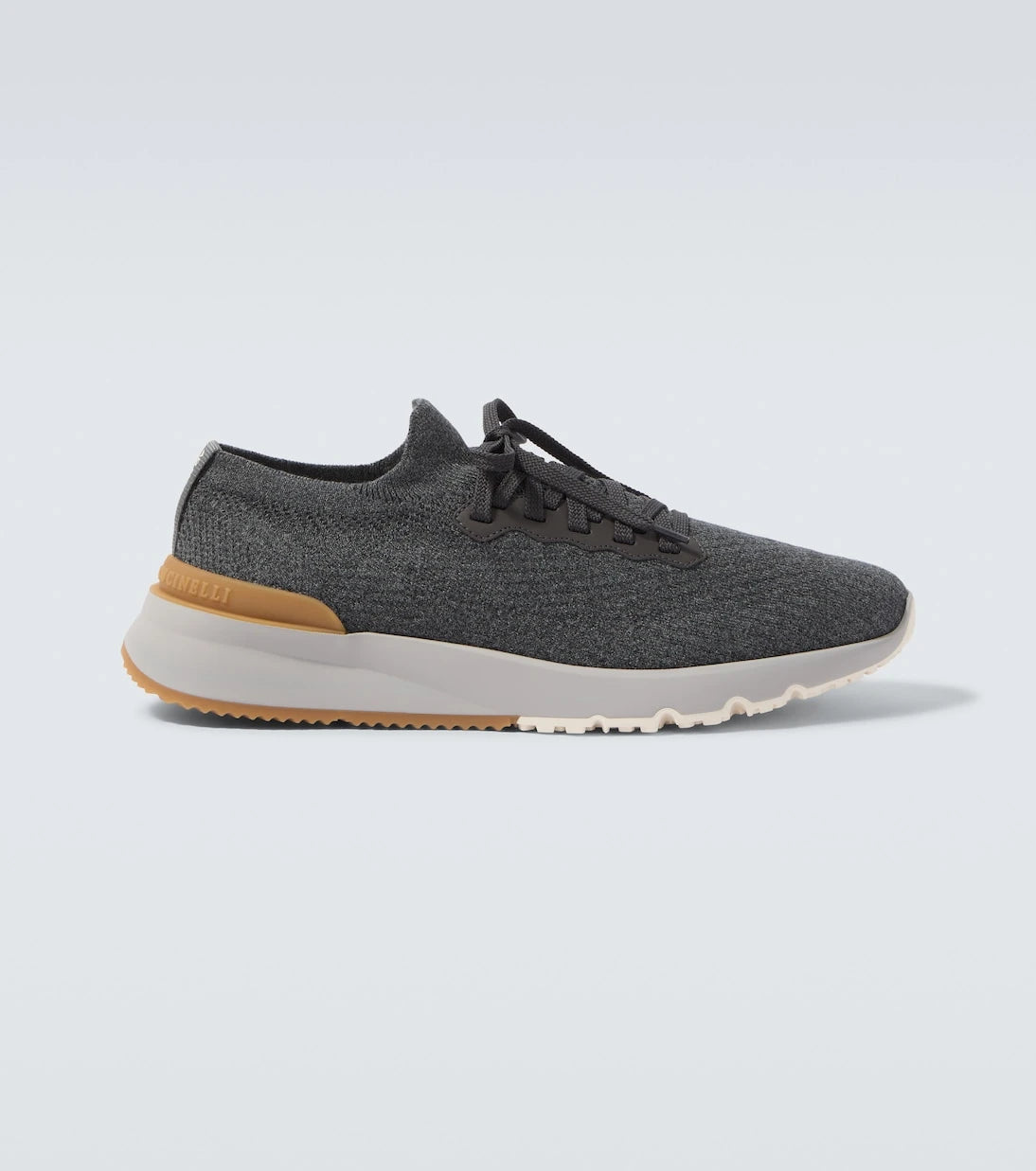 Brunello Cucinelli - Leather-trimmed sneakers