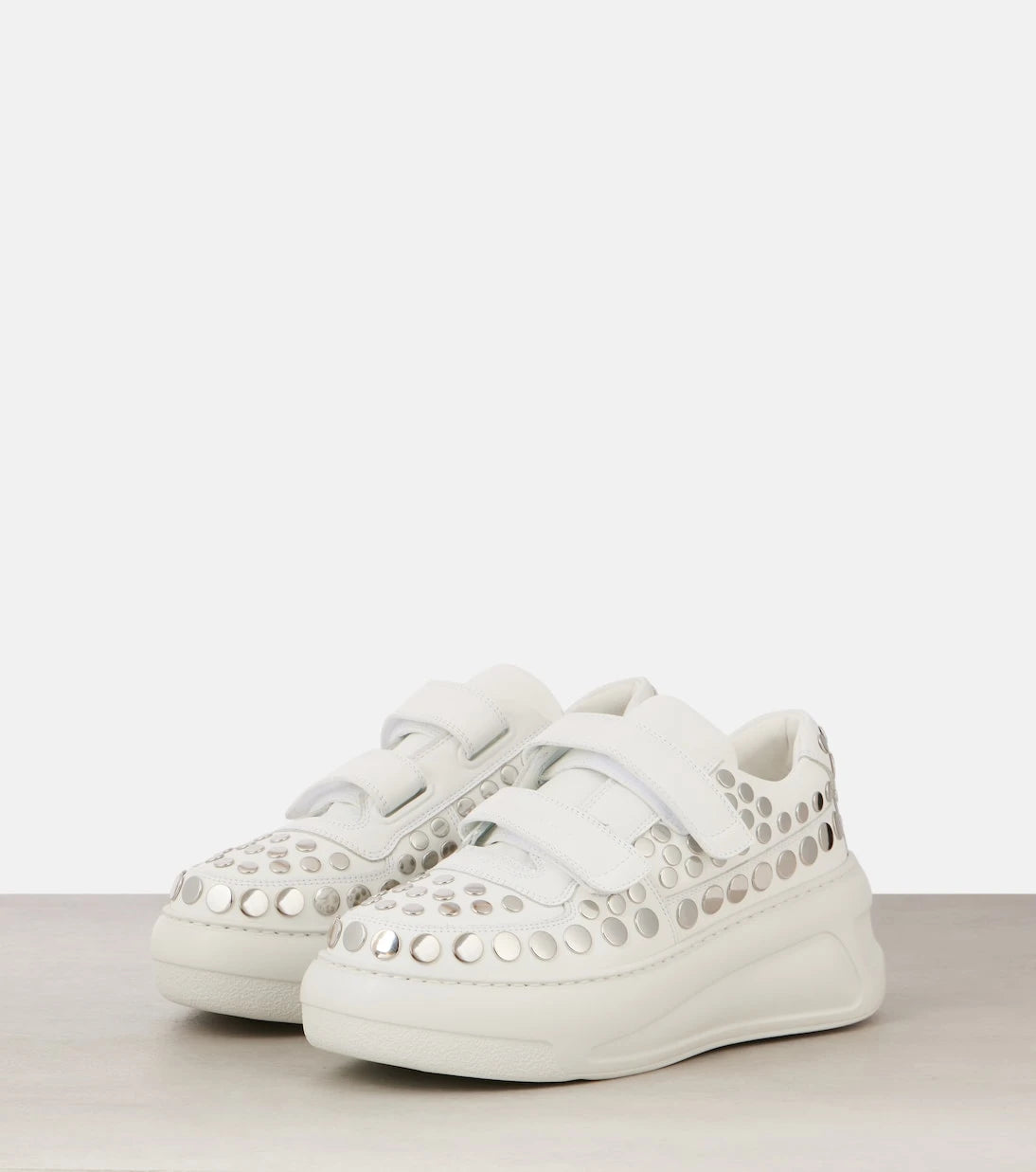 Acne Studios - حذاء سنيكرز Steffey U Friend جلد مرصع