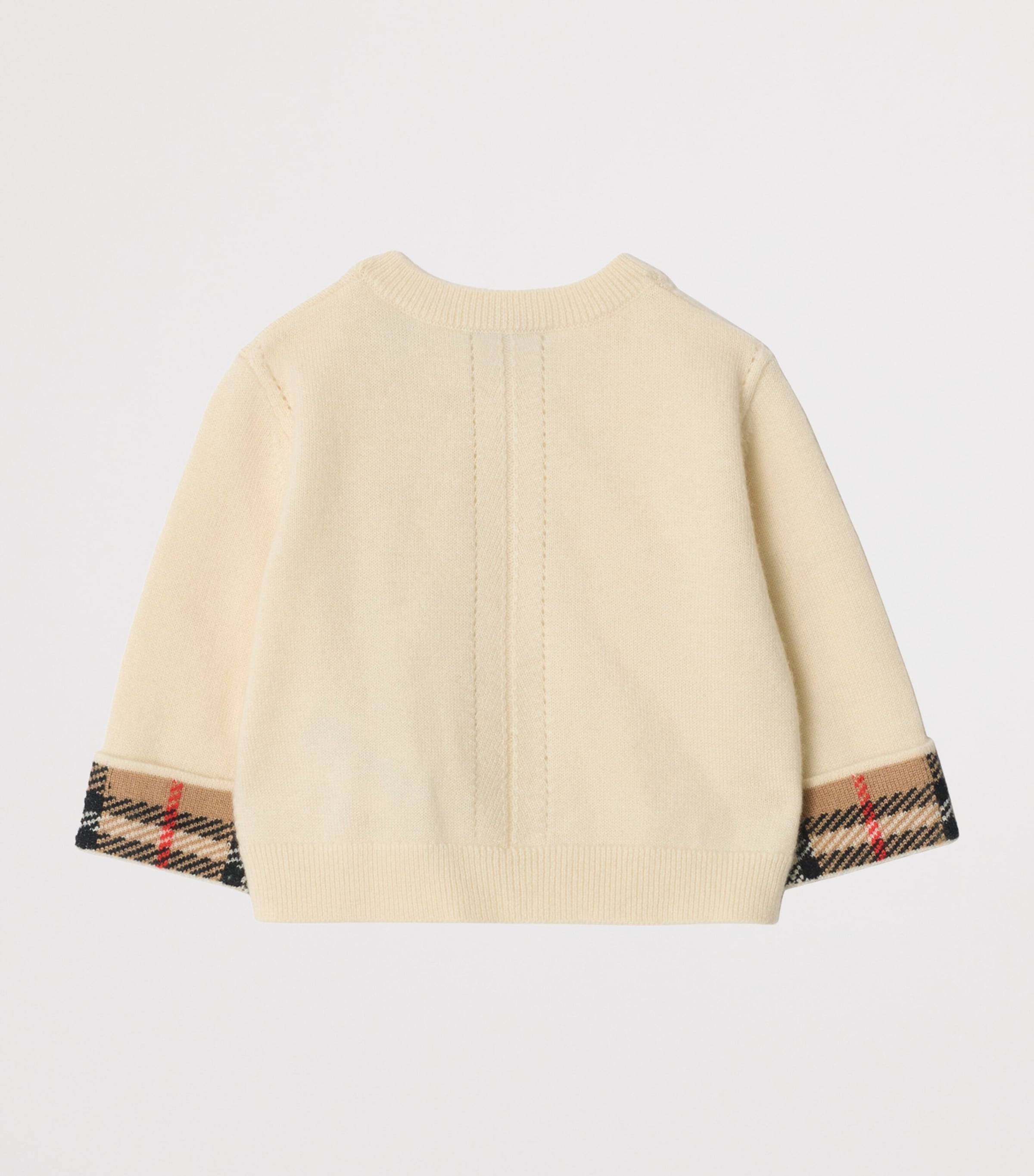 Cashmere Check-Trim Cardigan and Trousers Set (1-18 Months)