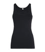 Toteme Black Rib-Knit Tank Top