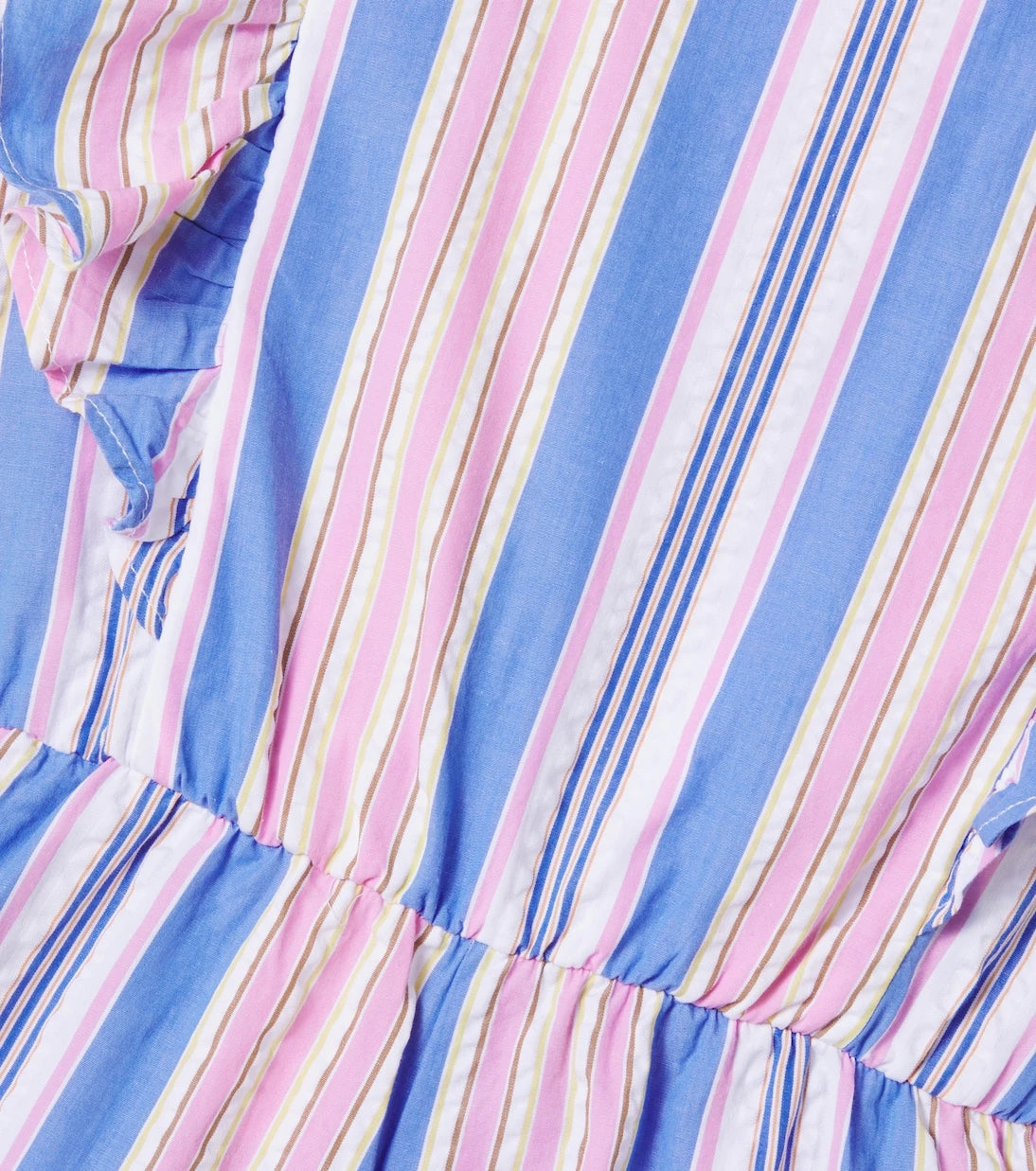 The New Society - Chara striped cotton playsuit