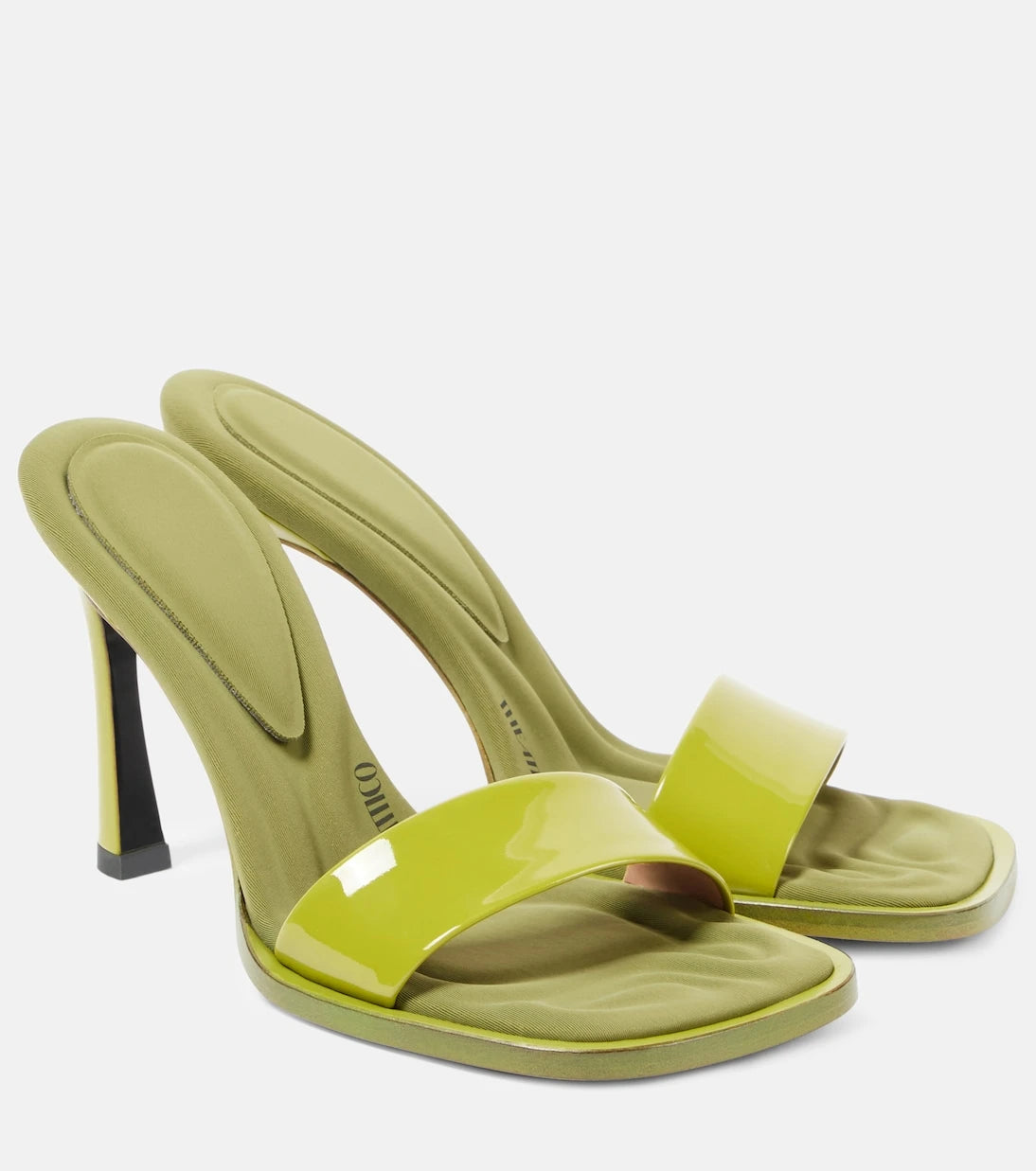 The Attico - Mia 95 patent leather mules