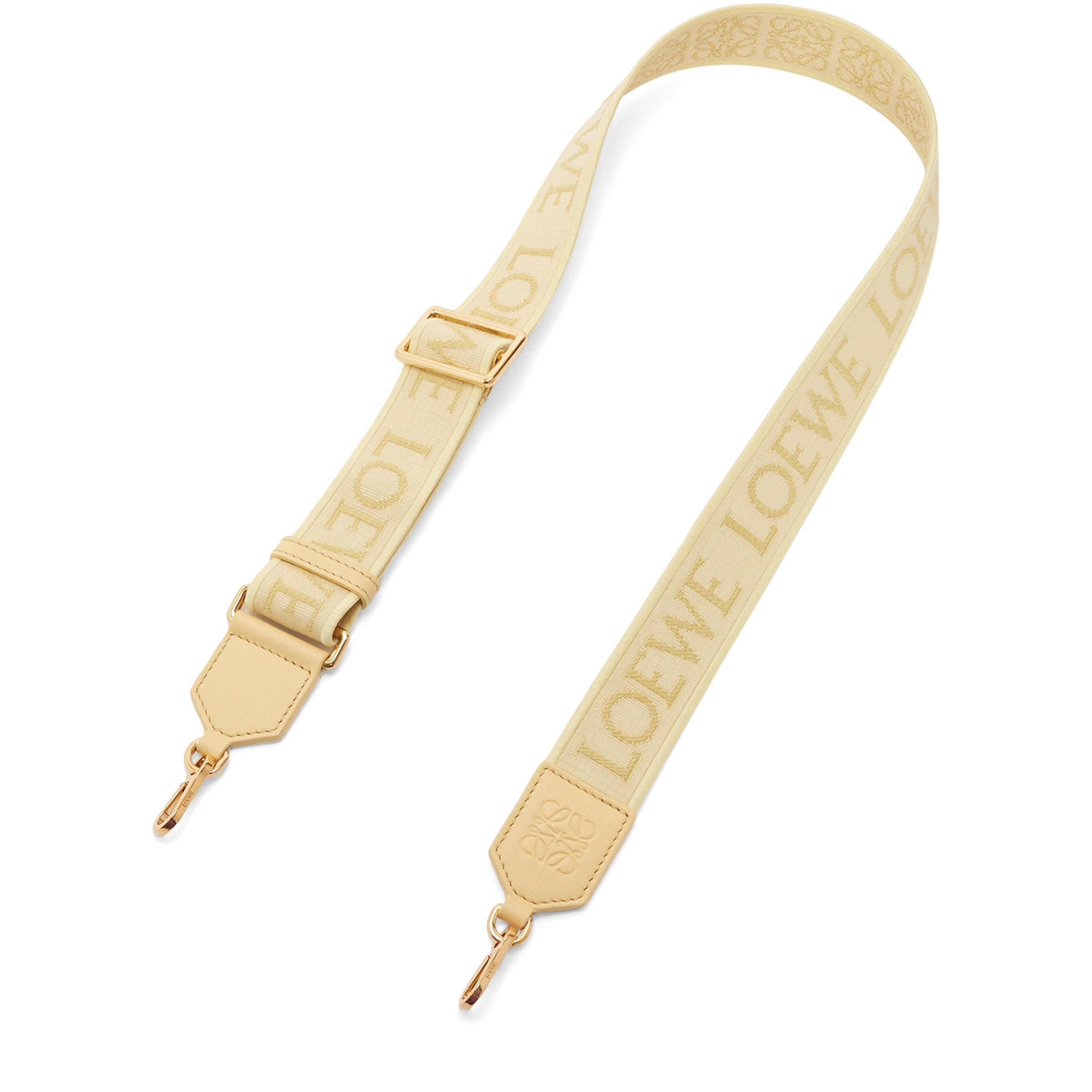 Yellow Cotton-Blend Anagram Bag Strap