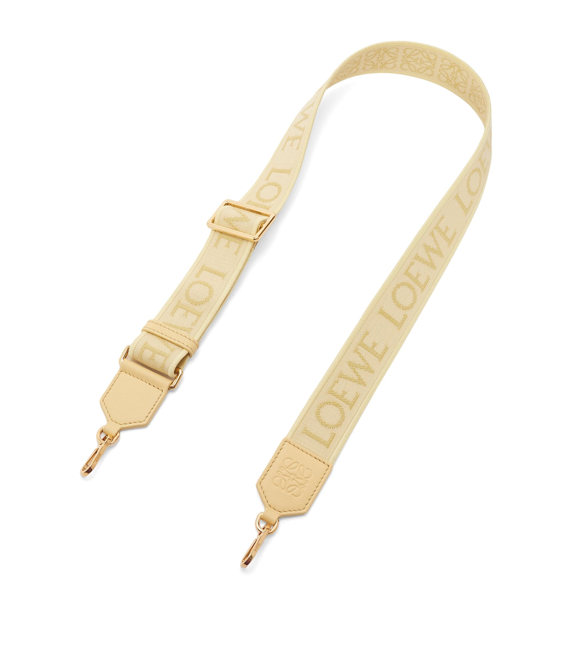 Yellow Cotton-Blend Anagram Bag Strap
