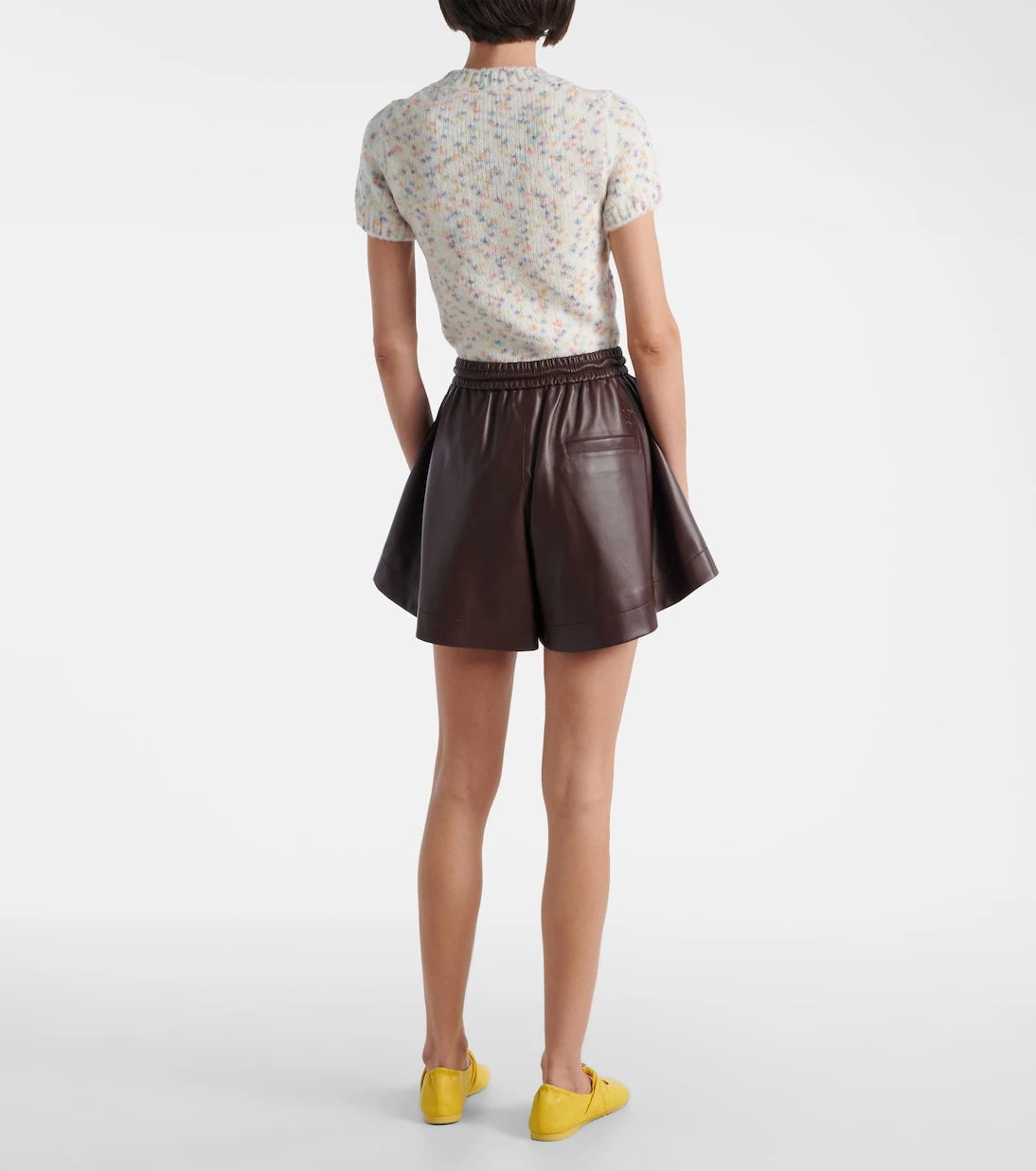 Loewe - Leather shorts