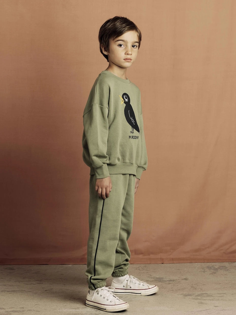 Mini Rodini - Blackbird cotton jersey sweatshirt