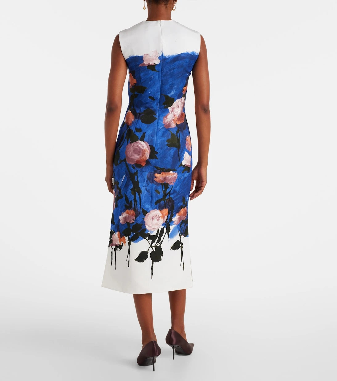 Erdem - Floral cotton-blend midi dress