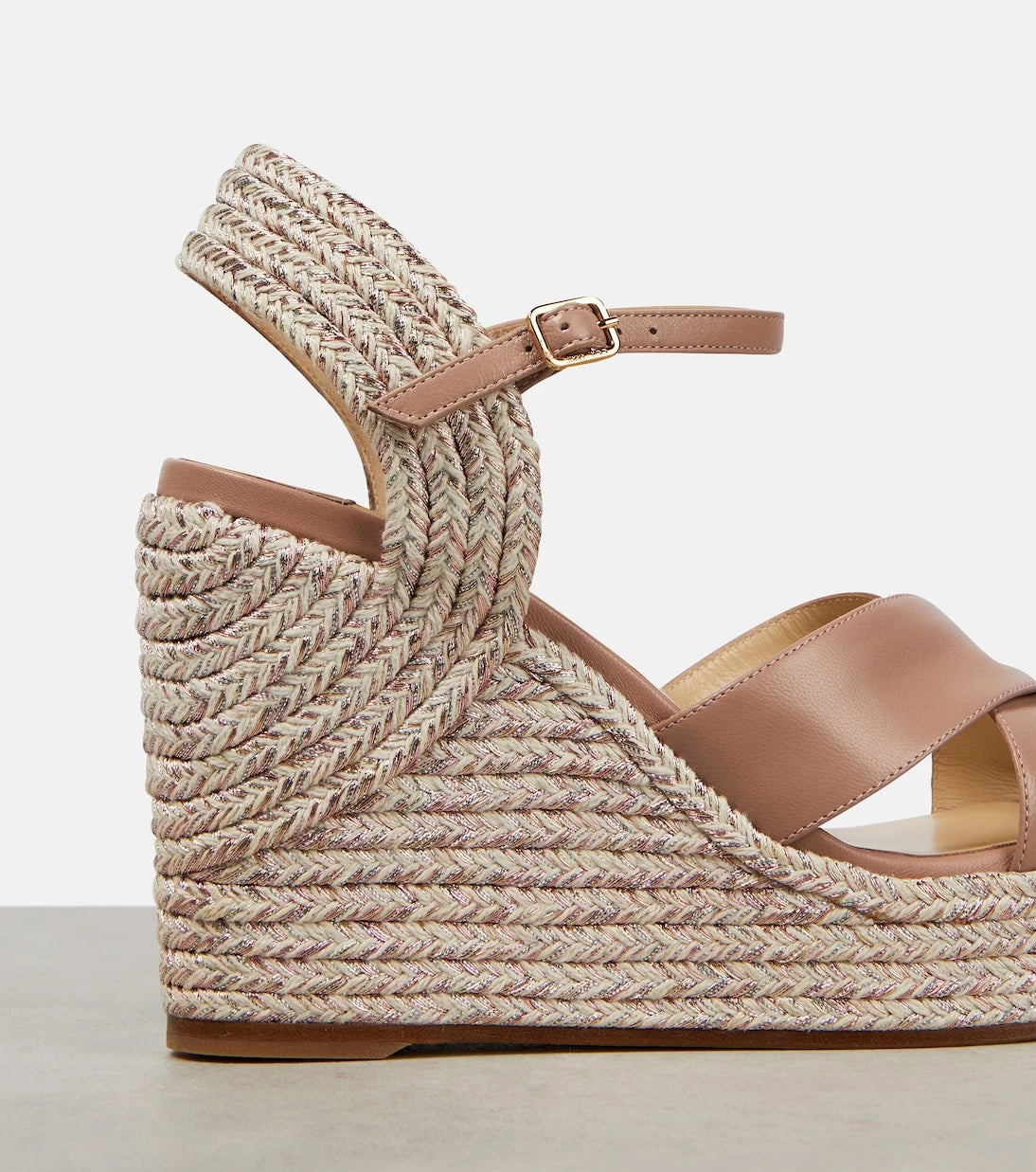 Jimmy Choo - Dellena 100 leather wedge sandals