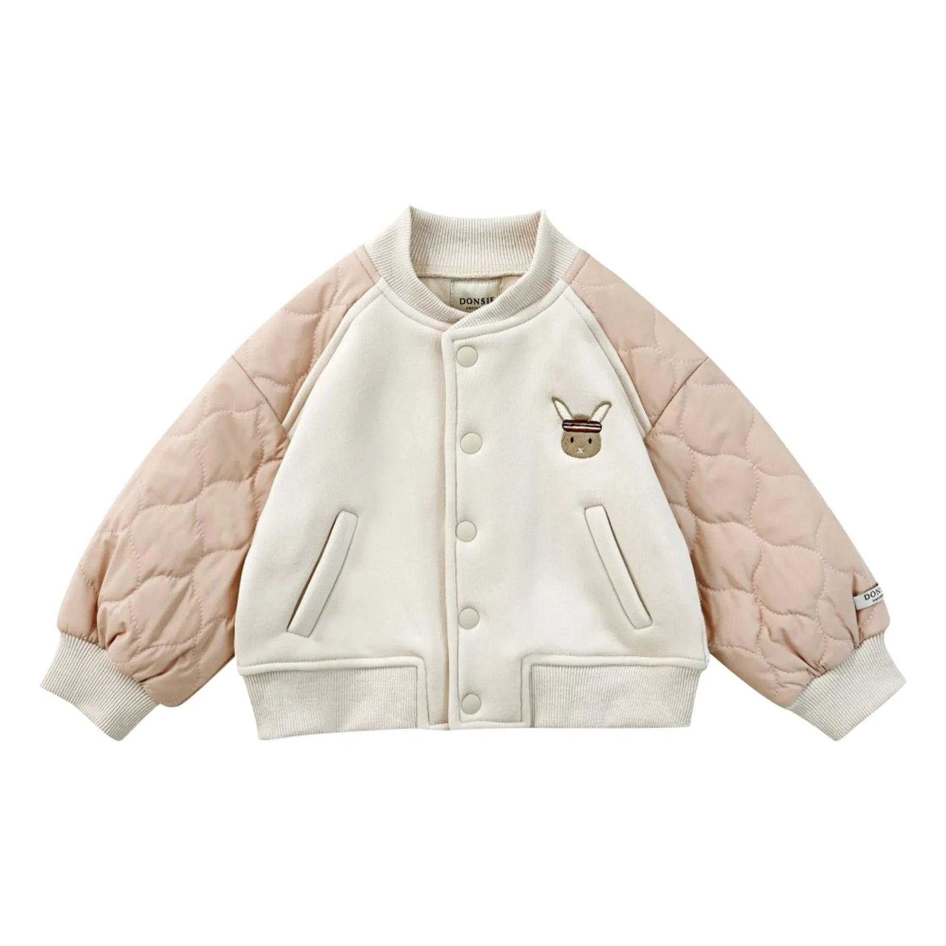 Donsje - Noal Bi-Material Bomber | Ecru