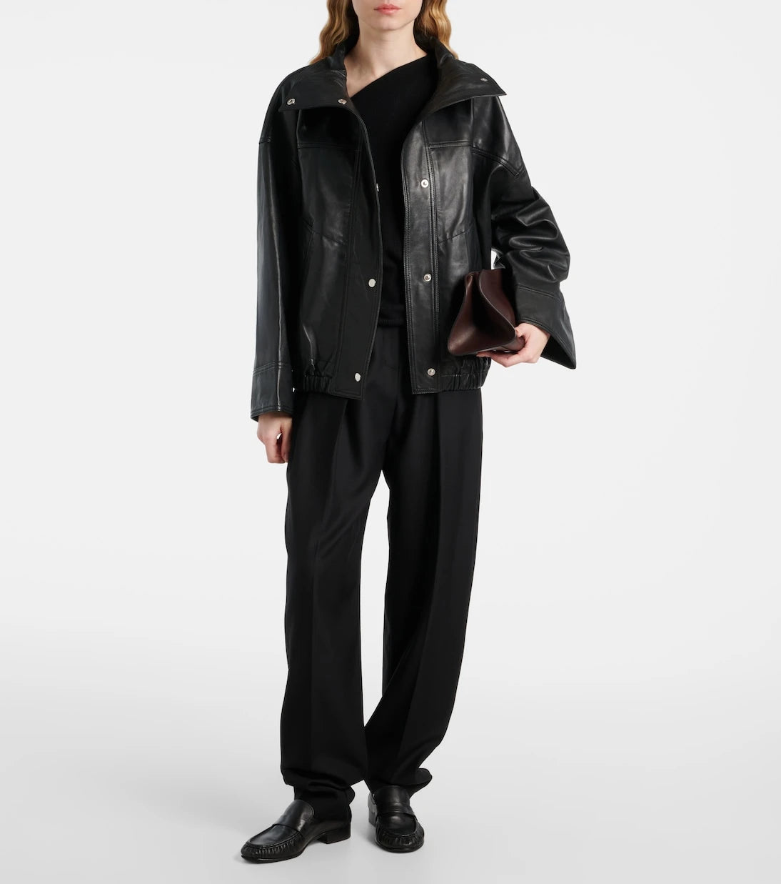 Róhe - Leather bomber jacket