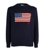 Blue American Flag Sweater
