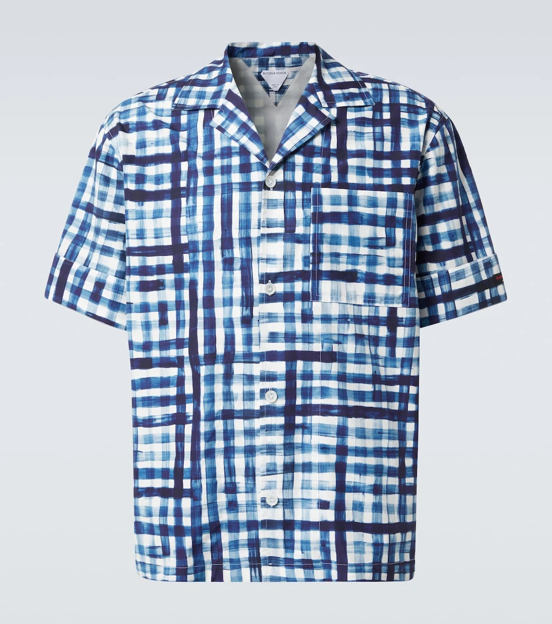 Bottega Veneta - Gingham cotton bowling shirt