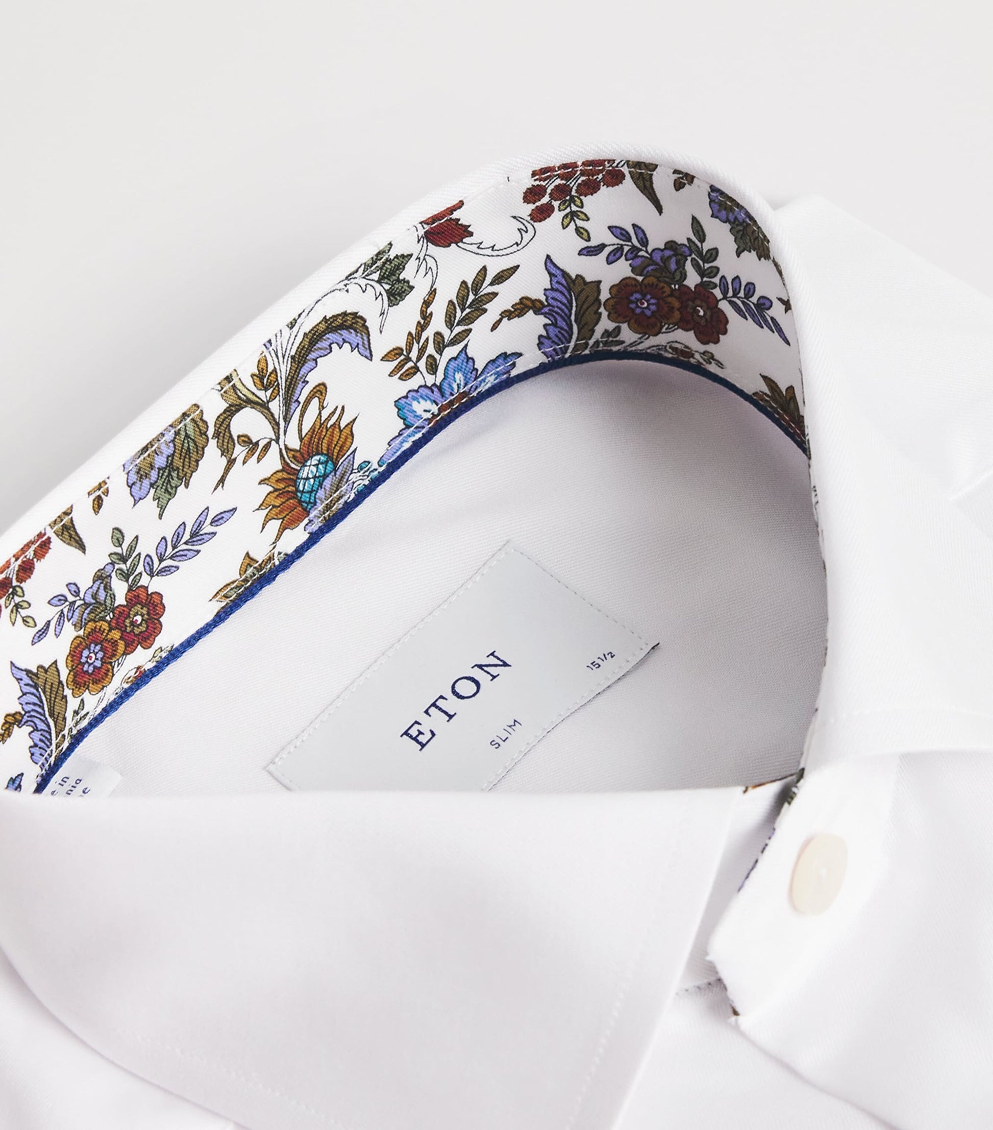 Signature Twill Floral-Trim Shirt