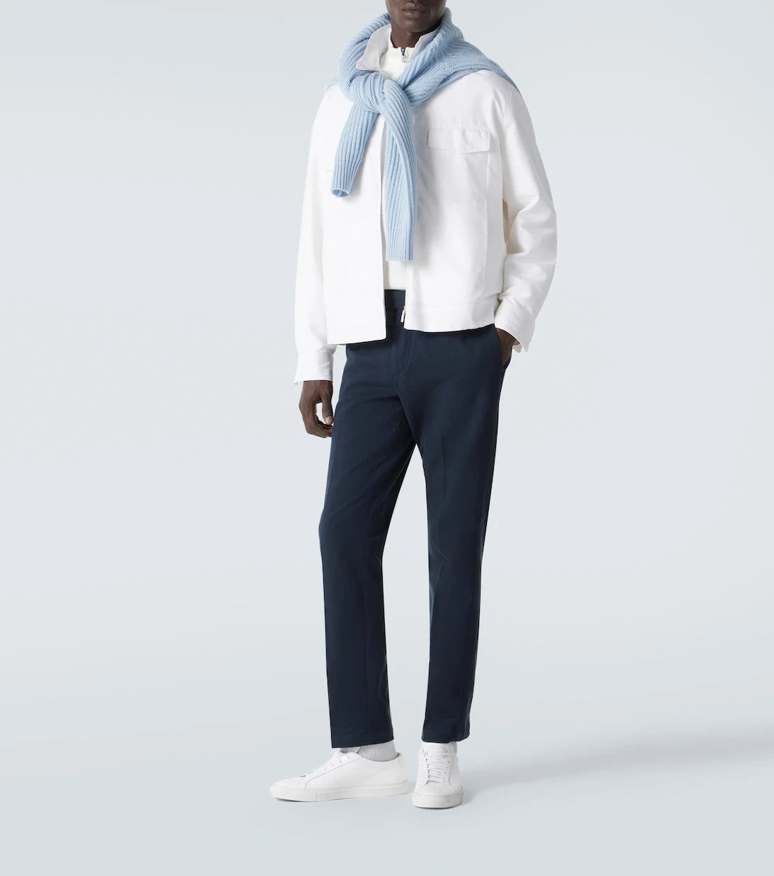 Thom Sweeney - Cotton twill slim pants