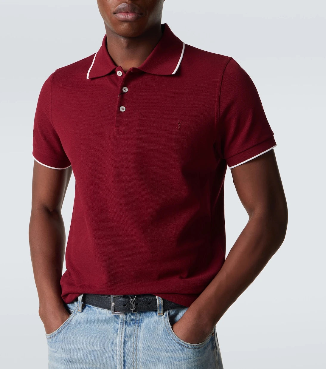 Saint Laurent - Cotton polo shirt