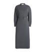 MAX&Co. Grey Wool-Blend Tailored Midi Dress
