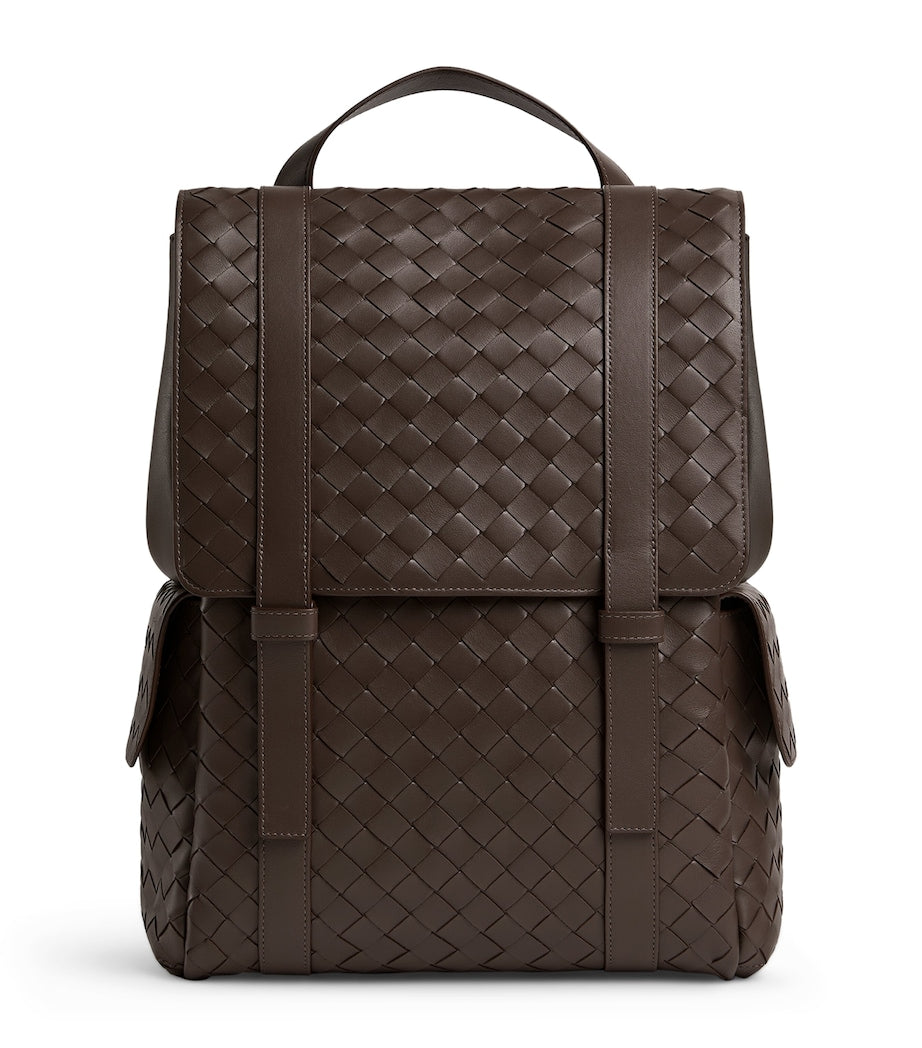 Bottega Veneta Leather Intrecciato Back-To-School Backpack