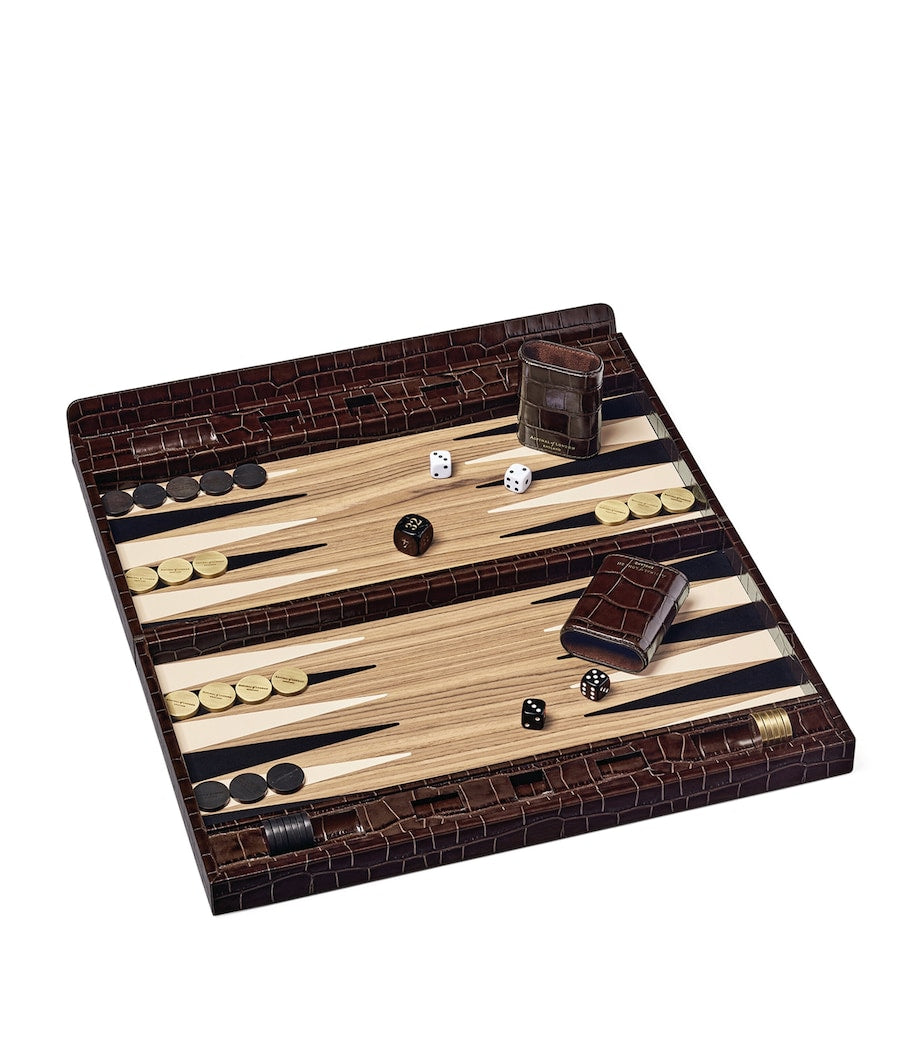 Leather Backgammon Set