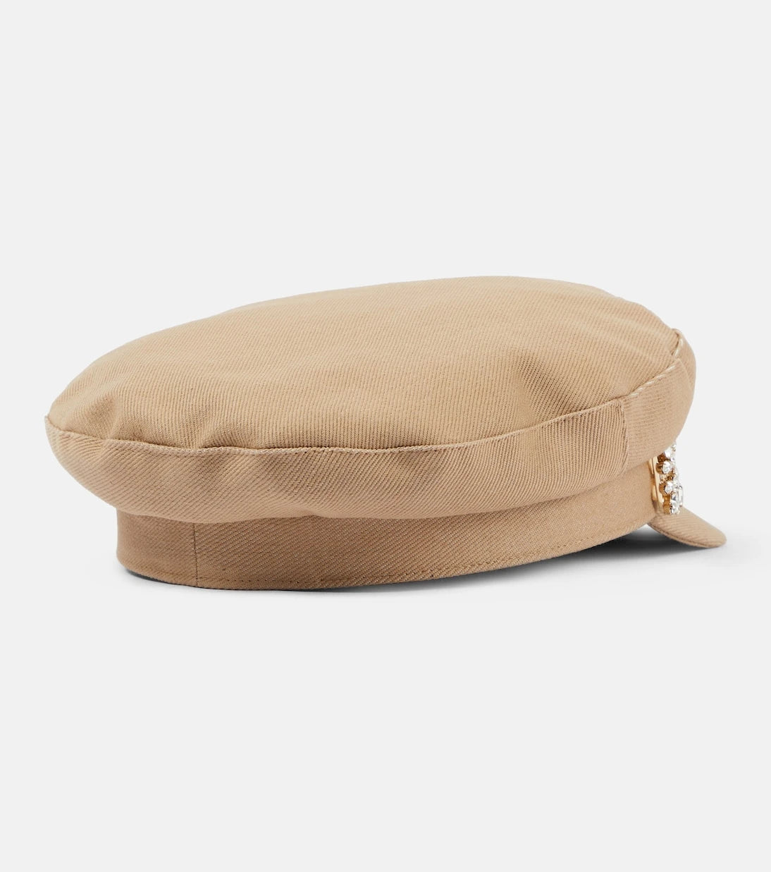 Roger Vivier - Broche Vivier denim newsboy cap