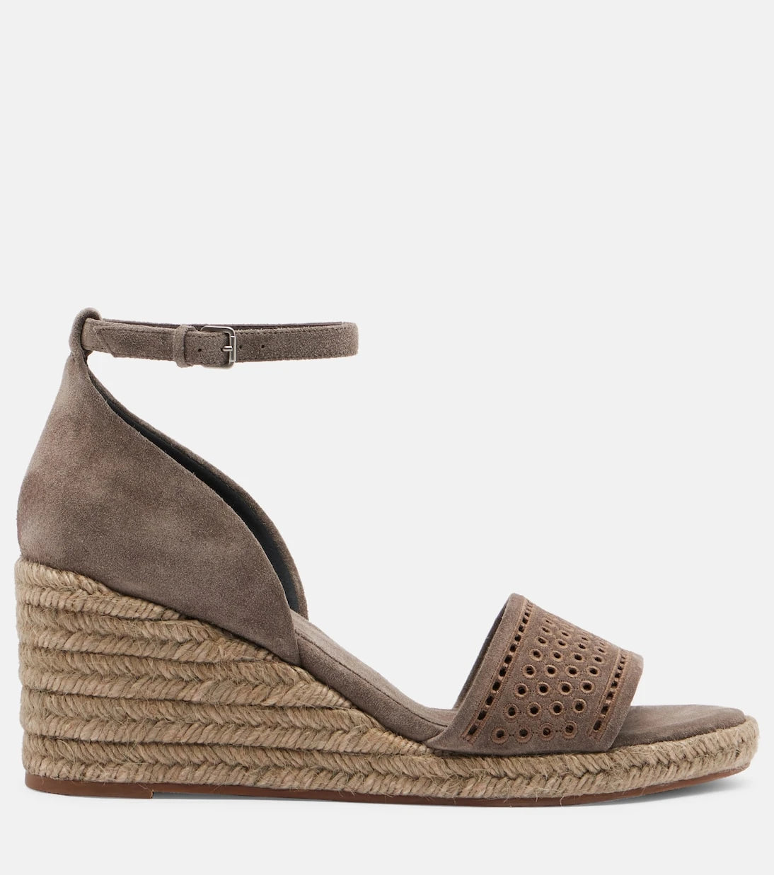 Brunello Cucinelli - Suede espadrille wedges