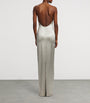 Ralph Lauren Collection Beige Stretch-Satin Corra Maxi Dress