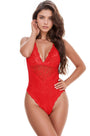 Lacy V-Cut Teddy