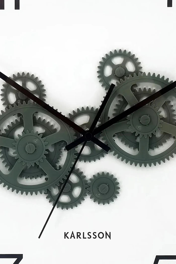 Стенен часовник Karlsson Open Gear 40 cm
