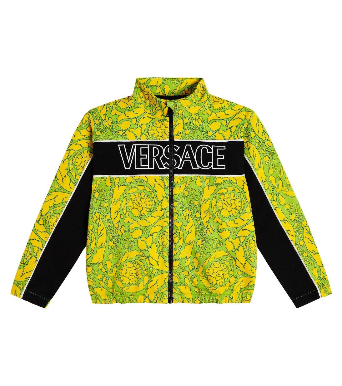 Versace Kids - سويت شيرت من قطن الجيرسيه بنقشة باروكو