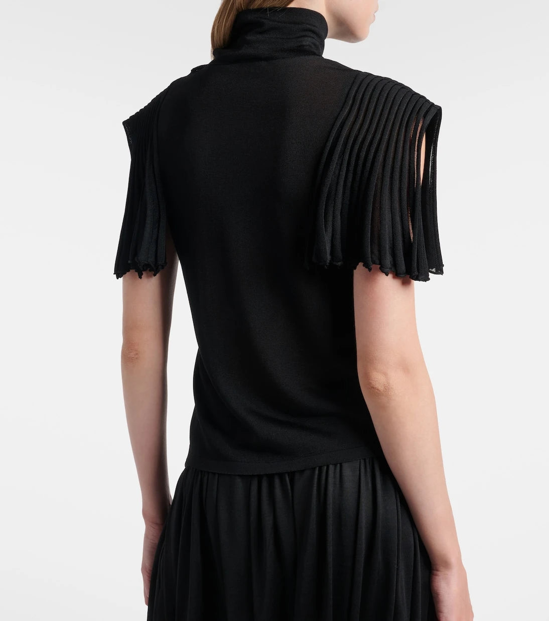 Alaïa - Semi-sheer turtleneck top