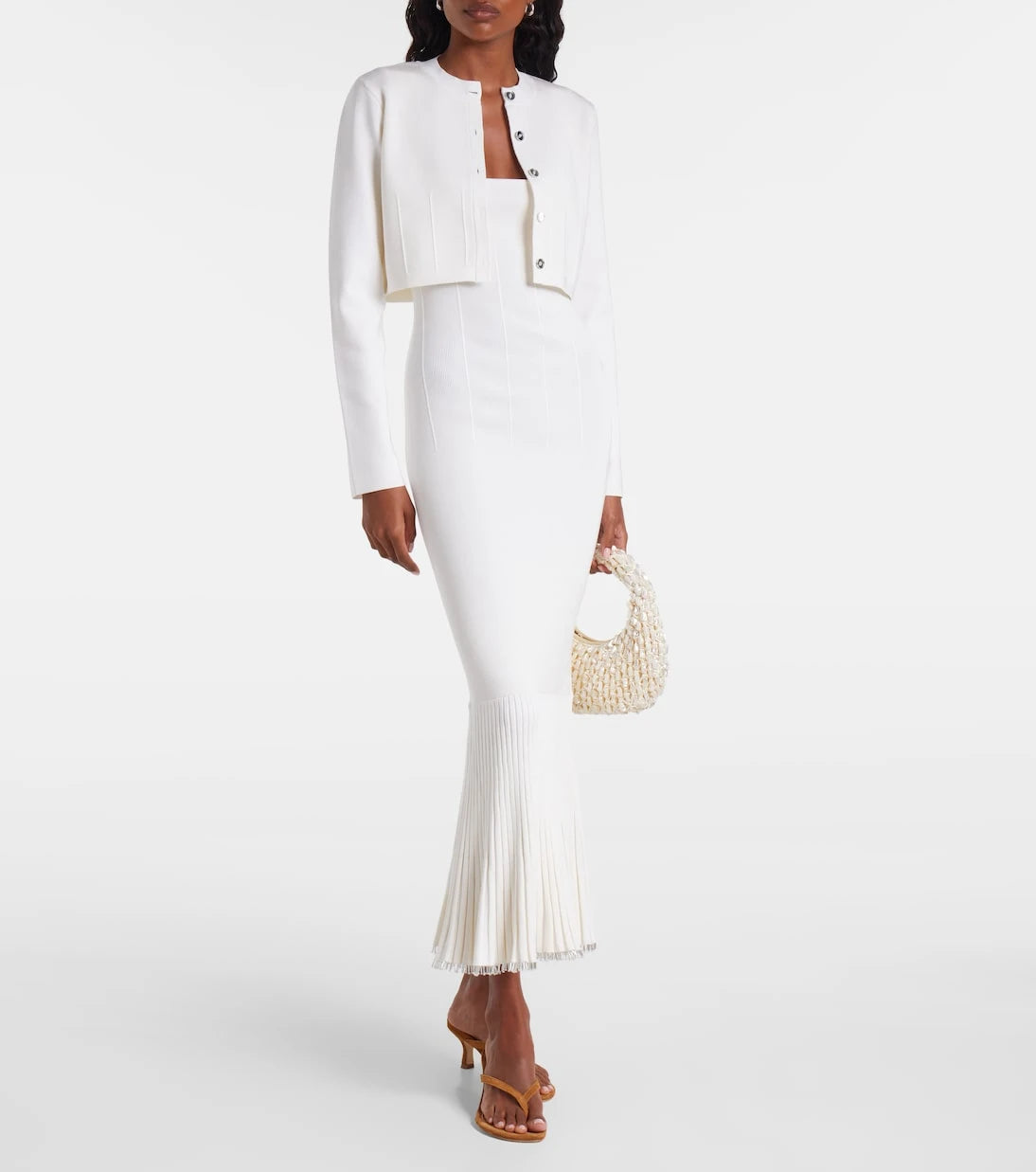 Galvan - Atalanta beaded midi dress