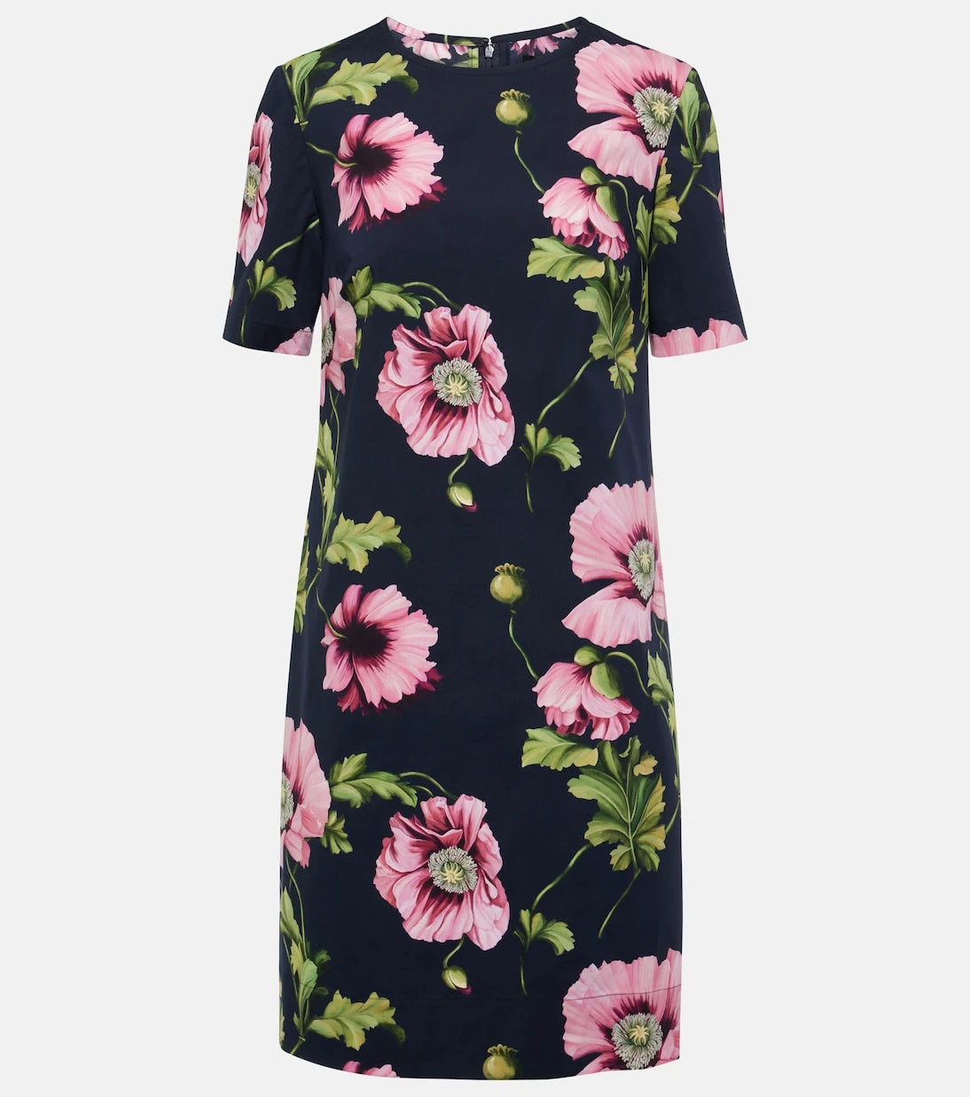 Oscar de la Renta - Floral cotton-blend minidress