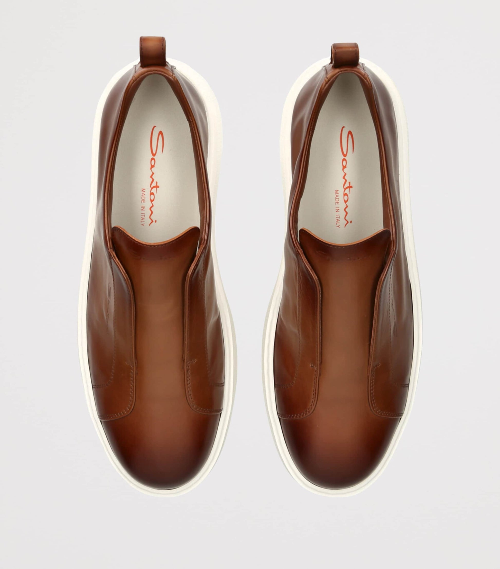 Santoni Leather Clean Icon Sneakers