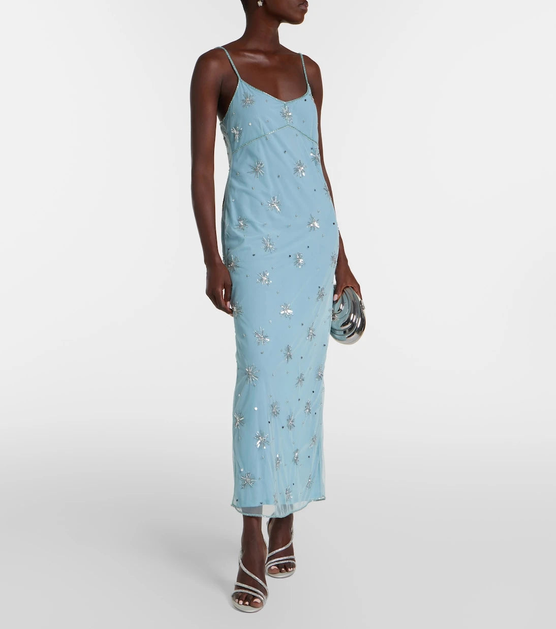 Staud - Elsa embellished midi dress