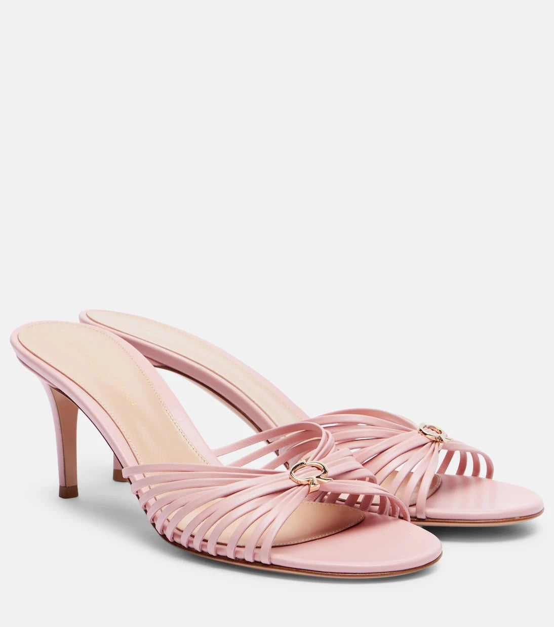 Gianvito Rossi - Vyna 70 leather mules