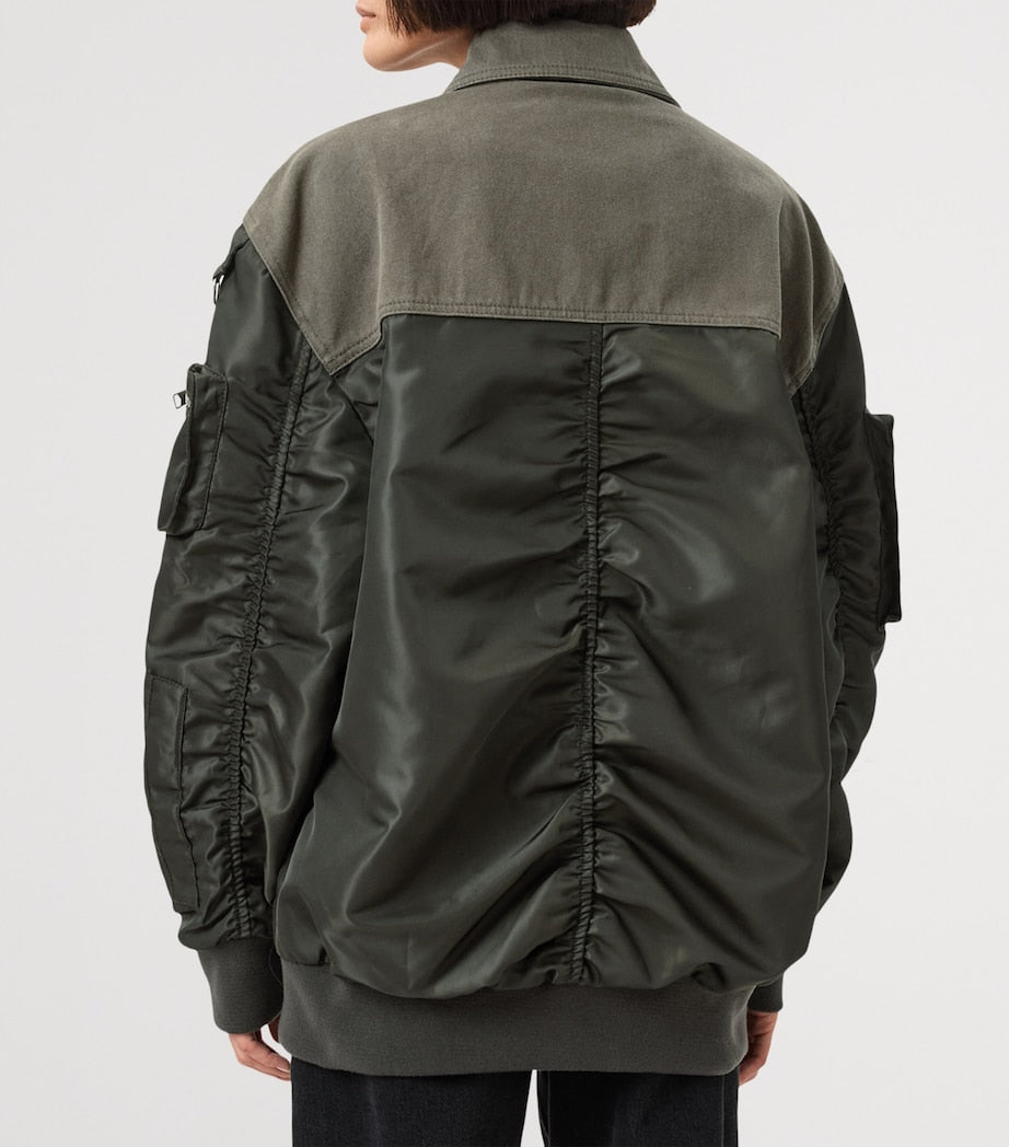 Green Hybrid Verity Bomber Jacket