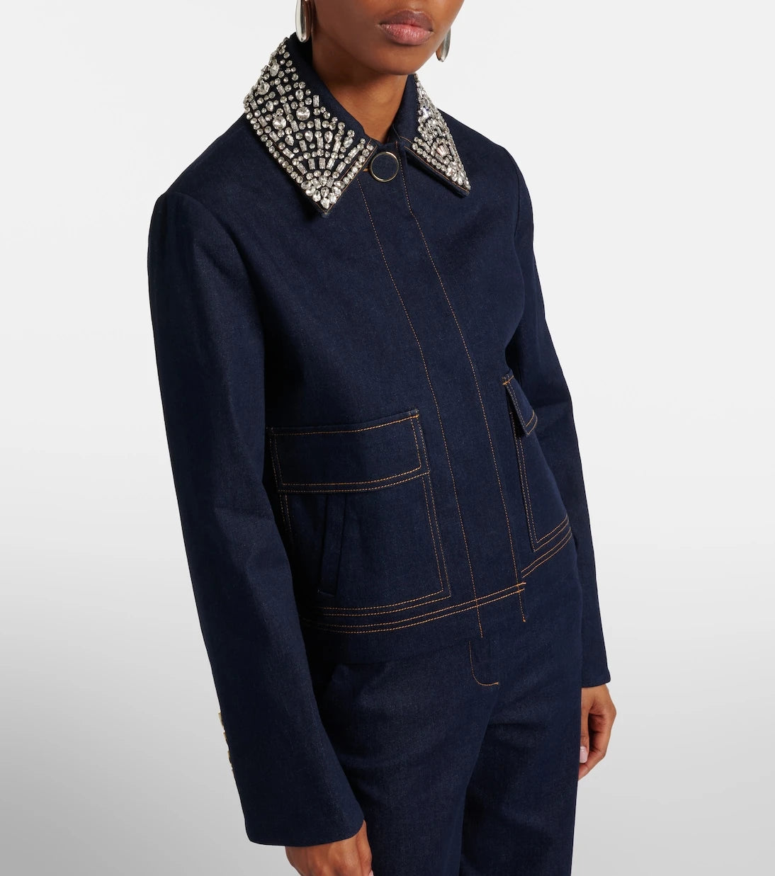 Veronica Beard - Barrington embellished denim jacket