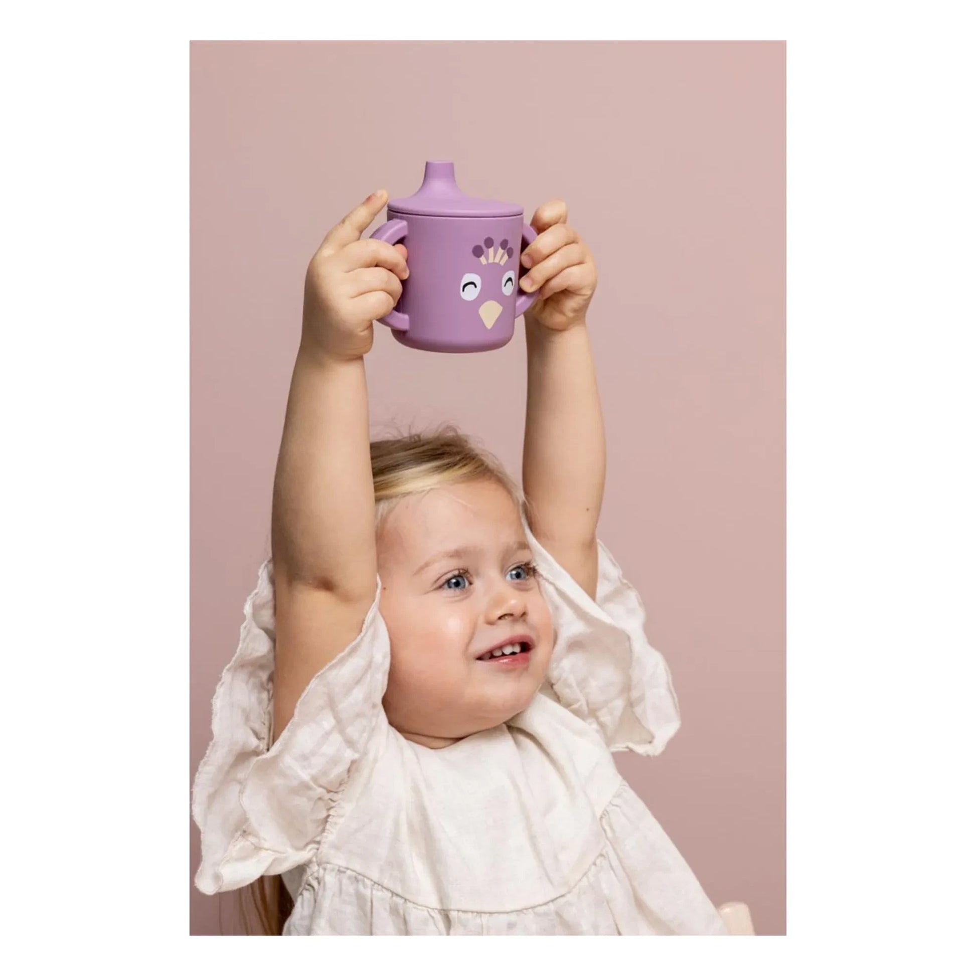 Trixie - Mrs. Peacock Silicone Training Cup | Purple