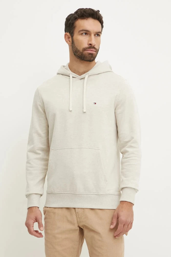 Tommy Hilfiger kapüşonlu erkek pamuklu sweatshirt
